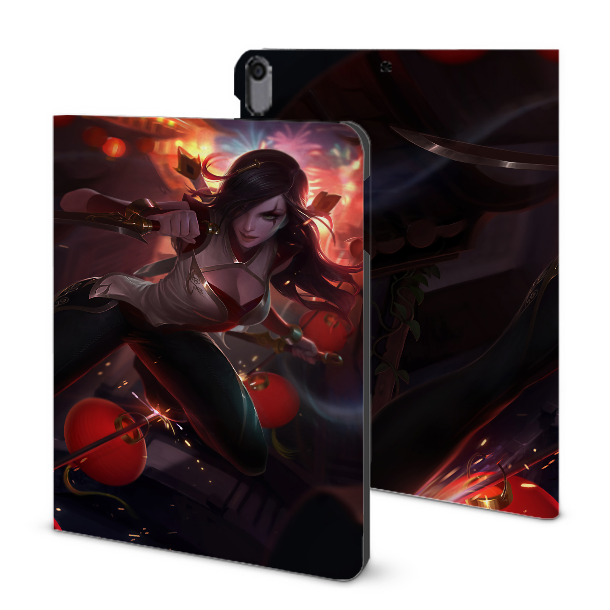 （画像用） リーグ・オブ・レジェンド League of Legends LOL IPad ケース ブック型 PUレザー TPU 耐衝撃 軽量 薄型 ペン収納なし 全面保護 IPad 各モデル対応